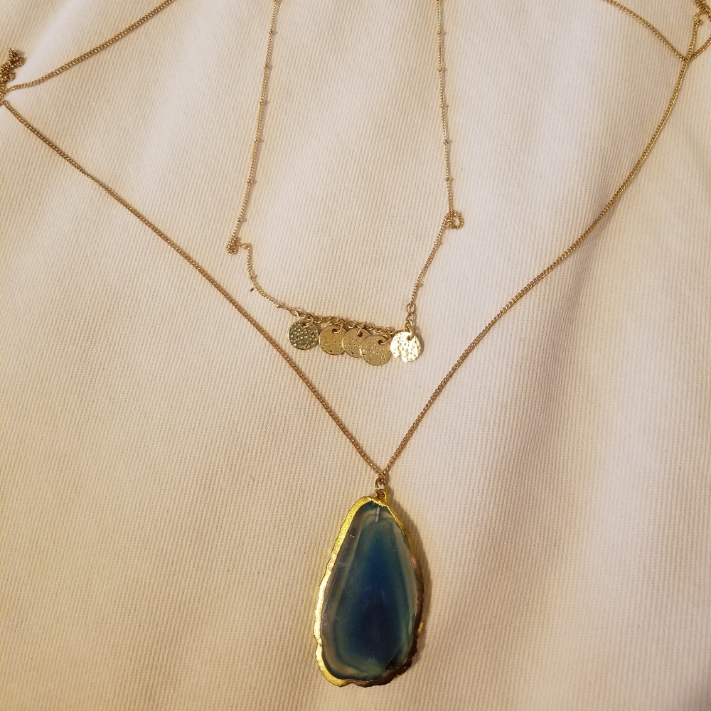 Geode necklace